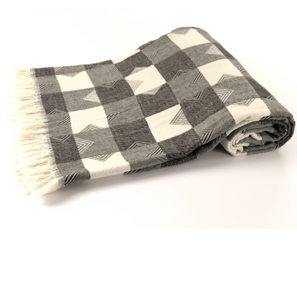 BLACK ELBA THROWS